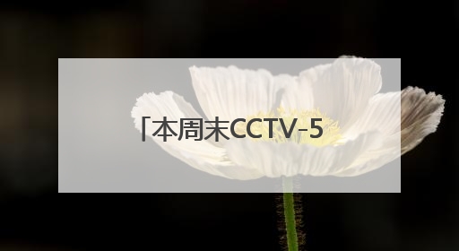 本周末CCTV-5都转播哪些足球赛？
